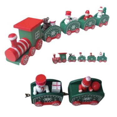 Imagem de Trem De Brinquedo Decoração Natalina Trem De Natal Enfeite - Zein Nata