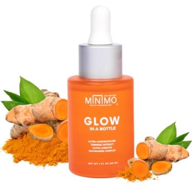 Imagem de Minimo Skin Essentials Minimo Glow In A Bottle Com Óleo Clareador De Pele De Cúrcuma Natural Ultraconcentrado Para Manchas Escuras, Sérum Reparador Facial De Cúrcuma Limpa A Pele, Sérum De Cúrcuma P