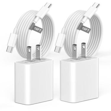 Imagem de Carregador Matsusho iPhone 16 15 20 W USB C, pacote com 2 unidades com