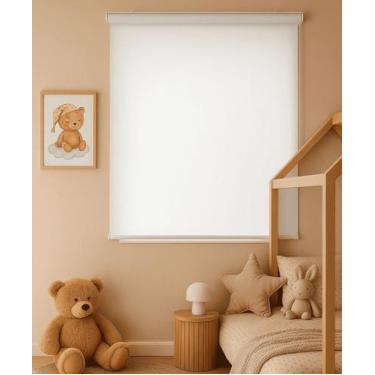 Imagem de Persiana Pronta Rolo Blackout Robust 140larg x 160alt Branca