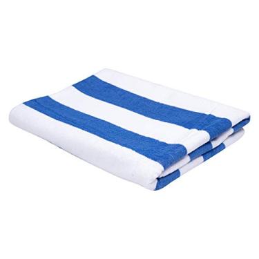 Imagem de Toalha de Piscina Ibiza Teka Azul Claro Algodão e Poliéster
