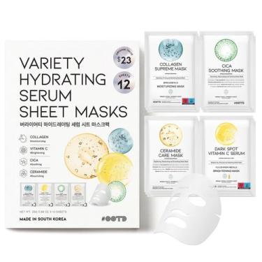 Imagem de Máscara facial OOTD Kincare coreano para pele seca e sensível (12 folh