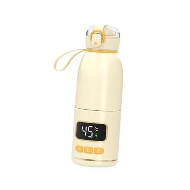 Imagem de simhoa Aquecedor de mamadeiras portátil, copo isolado, chaleira elétrica multiuso, copo de água para alimentação de bebês, uso diário