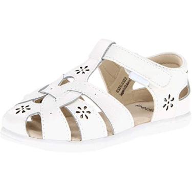 Imagem de Sandália pediped Flex Nikki (Bebê/Criança pequena), Branco, 6-6.5 X-Wide Toddler