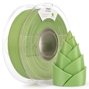 Imagem de AMOLEN Filamento PLA de impressora 3D, verdadeiro filamento PLA de alta velocidade 600 mm/s 1,75 mm PLA verde Matcha, 1 KG/2,2 lb, precisão dimensional +/- 0,02 mm, suave e sem embaraço, serve para a