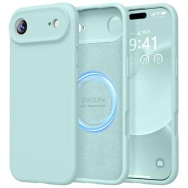 Imagem de LOVE 3000 Capa projetada para iPhone Air, silicone premium [compatível com Magsafe] [forro de microfibra macia antiarranhões] capa protetora à prova de choque para homens e mulheres de 6,5 polegadas