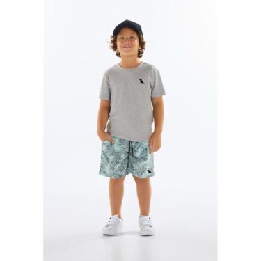 Imagem de Bermuda Menino em Microfibra Quimby, Verde, 14