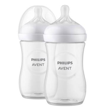 Imagem de Kit Duplo Mamadeira Petala 3.0 Transparente 260ml SCY903/02 Philips Av