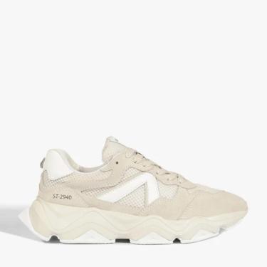 Imagem de Tênis Branco Schutz Couro Camurça ST 2940 Branco-Unissex