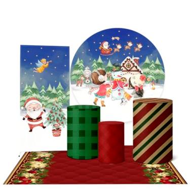 Imagem de Trio Capas Cilindro + Painel + Lateral e Tapete Natal (K3NAT0003)