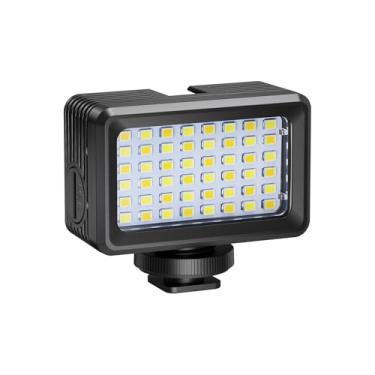 Imagem de Luz de mergulho compatível com Gopro, lanterna de mergulho, 7 modos SL-104 luzes subaquáticas, luz de enchimento de mergulho impermeável de 40 m, luz de vídeo LED subaquática para câmeras de ação