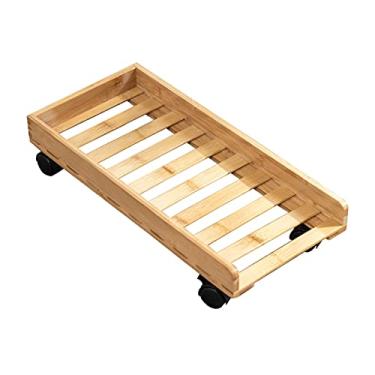 Imagem de Suporte para CPU, suporte para CPU, torre de mesa móvel com 4 rodas giratórias, suporte de chão de mesa, serve para a maioria das capas de PC sob o suporte de mesa