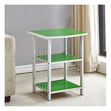 Imagem de SUNESA Suporte de impressão, suporte de impressora de três camadas, rack de arquivos, estante de livros, armazenamento de escritório, cozinha, artigos diversos, mesa de impressora (cor: latão)