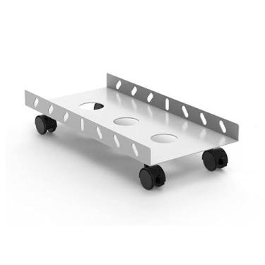 Imagem de Suporte de CPU para PC, suporte de torre de hospedeiro, suporte de torre, suporte de base de resfriamento com suporte de rodas (cor: dourado)