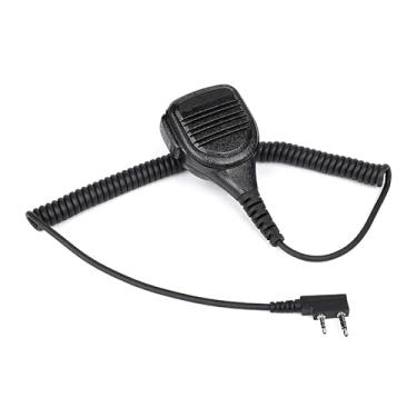 Imagem de Arrowmax APM250-K2 IP56 microfone de ombro à prova d'água compatível com BaoFeng BTECH UV-5R UV-5RA UV-5RE UV-5R3 BF-F8HP UV-82HP Kenwood 2-PIN 2 pinos rádios NX-1200 NX-1300 NX-P1200 NX-P1300