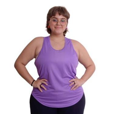 Imagem de Regata Feminina Plus Size Blusa Academia Dry Fitness Malha Fria - FRV 