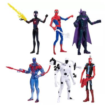 Imagem de Boneco de ação Hasbro Marvel Spider-Man Across The SpiderVerse, pacote com 6