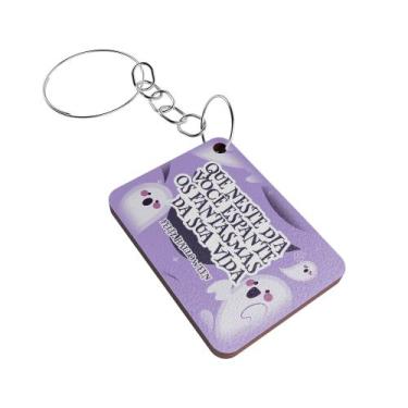 Imagem de Kit 25 Chaveiros MDF Halloween Lembrancinha Dia das Bruxas - Dk Decor,