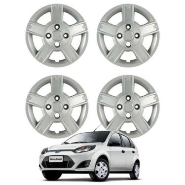 Imagem de Jogo Calota Aro 14 Ford Fiesta 2008 até 2010 Cubo Baixo - Grid Calotas