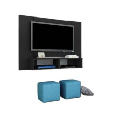 Imagem de Painel Navi MDF/MDP 120cm TV 47 Nicho Cabos