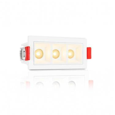 Imagem de Spot Mini Downlight Triplo Embutir Micro Sala Jantar Bet90