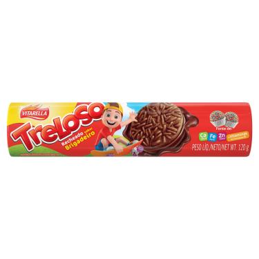 Imagem de Biscoito Recheado Brigadeiro Vitarella Treloso 120g
