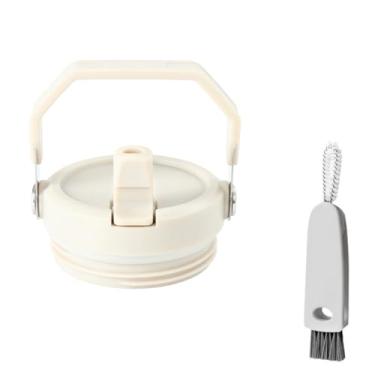 Imagem de Faboumiu Tampas de copo de substituição compatíveis com Stanley lceFlow Flip 2.0 garrafa de água 473 ml e 680 g conjunto de acessórios de copo de aço inoxidável inclui 1 escova de limpeza de tampa