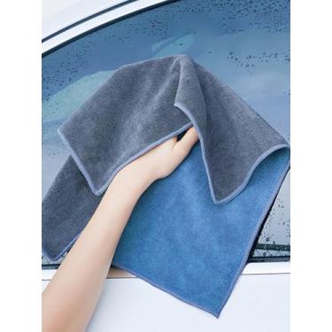 Imagem de Pano de microfibra multiuso | Limpador absorvente de carro e casa com tecnologia de secagem rápida - perfeito para vidros e superfícies