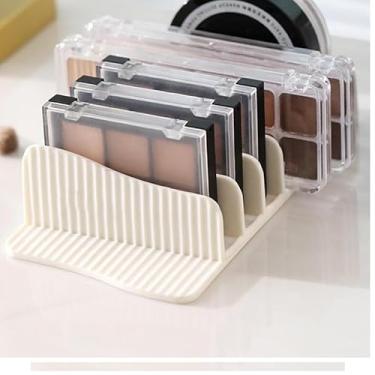 Imagem de Caixa de armazenamento de maquiagem, perfeita para maquiagem cosmética e exibição de cômoda, branca