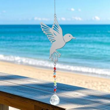 Imagem de Apanhador de sol de cristal para janelas – apanhadores de sol com prismas enfeite de pássaro para pendurar no Natal, casamento, jardim, decoração de casa, presente