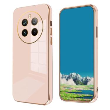 Imagem de Anlalish Compatível com Honor Magic 7 Pro, capa de silicone à prova de choque, para Honor Magic 7 Pro, capa de proteção fofa com revestimento fino (rosa)
