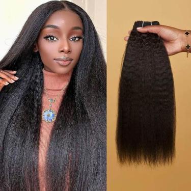 Imagem de Pacotes de cabelo VRBest Kinky Straight 100% Brazilian Virgin Hair