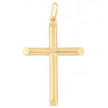 Imagem de Pingente Masculino Cruz Crucifixo De Ouro 18k 750 - DR Joias