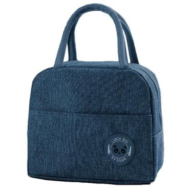 Imagem de Necessaire Térmica Bolsa Sacola Lancheira Pratica Isolamento Resistent