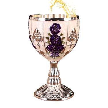 Imagem de Mini copo de cálice, copo de vinho vintage de 30 ml, vinho pequeno para uísque de coquetel de cerveja, ornamentos retrô para bar em casa, casamento, presente de cálice