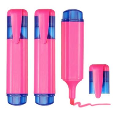 Imagem de PATIKIL Caneta marca-texto, pacote com 3 canetas marcadoras à base de água com ponta larga fofas pastel, materiais de estudo para uso diário, uso diário, rosa claro