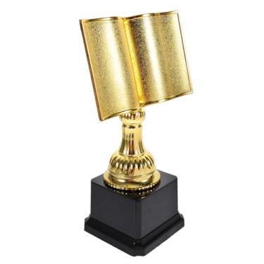 Imagem de AUTSUPPL Prêmio Troféu de Realização de Quadrinhos e Leitura - Prêmio Ideal para Concurso de Leitura - Recompensas de Sala de Aula para Amantes de Livros e Reconhecimento Troféu de Vencedor do