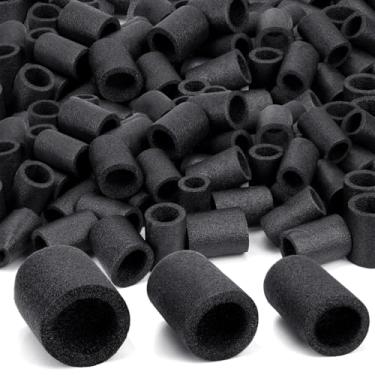 Imagem de Pangda 100 peças de macarrão preto para piscina, artesanato, tamanho pequeno, versátil, misturado, flutuante, tubo de corda de espuma para brincar, faça você mesmo, artesanato, multiuso