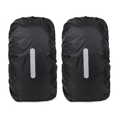 Imagem de Pacotes de mochila impermeável capa de chuva para 20-45l anti-poeira reflexiva mochila capas de chuva para caminhadas acampamento viajar