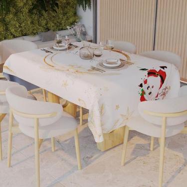 Imagem de Toalha de Mesa Natal Retangular em Microfibra 2,20 x 1,45m - Fadrix, N