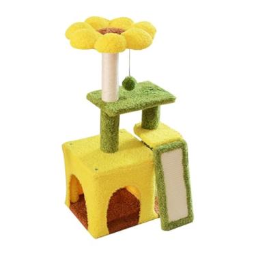 Imagem de MFMEXUL Casa Tipo Torre para Gatos, Protetor de Móveis para Animais de Estimação No Inverno, Cama Arranhadora Quente E Interna para Gatinhos.