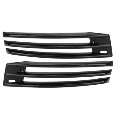 Imagem de Tampa de Ventilação da Grade do Pára-choque Preto Brilhante, Dutos de Ar do Pára-choque Dianteiro, Substituição da Guarnição da Moldagem da Grade de Admissão para L405 Facelift