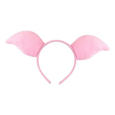 Imagem de oshhni Fantasia de Porquinho - Adereços Fofos para Festas, Carnaval e Apresentações Infantis, Rosa Escuro, Orelha de Porco