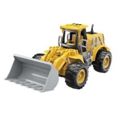 Imagem de Escavadeira RC com Controle Remoto, 7 Funções, Escala 1:22, Amarela, Brinquedo para Crianças Acima de 3 Anos