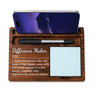 Imagem de Difference Maker Bosses Day Gifts for Women Men Manager Sticky Note Holder Funny Office Decor for Women National Boss Day Gifts for Men Supervisor Leader HR Office Desk Decor A08