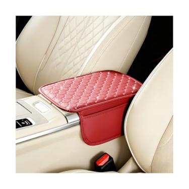 Imagem de Sandfren Capa de console central de carro, protetor de caixa de armazenamento de apoio de braço de veículo com 2 sacos de armazenamento, almofada de console central interna automotiva, universal para