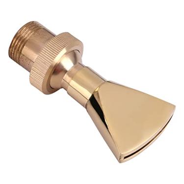Imagem de Luqeeg Cabeça de Pulverizador de Fonte de Bronze para Jardim, Coluna de água Em Forma de Ventilador Ajustável, Durável e Atraente, G1/2 e G3/4, Latão