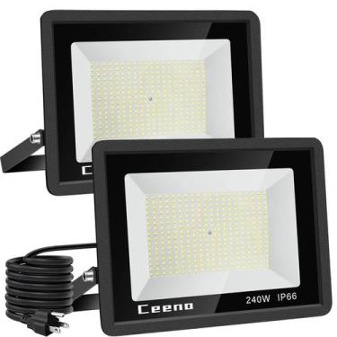 Imagem de Holofote LED Ceena 240W Outdoor 24000lm 6000K IP66, pacote com 2