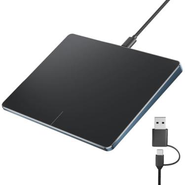 Imagem de ProtoArc Trackpad USB para Windows 10/11, mouse touchpad grande com fio, navegação de alta precisão, mouse touchpad de liga de alumínio portátil ultrafino, adequado para desktops/laptops (cinza