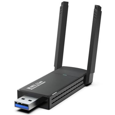 Imagem de Adaptador Usb Wifi Wireless Dual Band Ac1200 5ghz e 2.4ghz 1200mbps Duas Antena